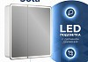 Зеркальный шкаф Teymi Solli 80х80, LED, сенсор на взмах, оборачиваемый T60207IR T60207IR