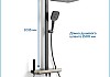 Душевая система с тропическим душем и смесителем Teymi Kati Forte графит T10241 № 14