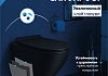 Комплект инсталляция Teymi Rapid SL с кнопкой GROHE золото глянец + унитаз ТОРНАДО Lina Pro Vortex Black F17519 № 9