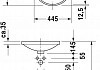 Комплект Смеситель Hansgrohe Talis Select E 71750000 для раковины, с донным клапаном + Раковина Duravit Architec 0319420000 № 7