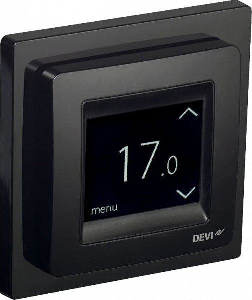 купить Терморегулятор Devi Touch black для квартиры и дома
