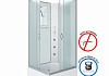 Душевая кабина Niagara Classic 100x80x200 средний поддон, матовое стекло 330844QBKG № 2