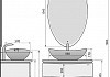 Комплект мебели для ванной Velvex Luna 75 подвесная  № 9