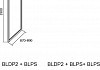Боковая стенка Ravak BLPS-90 Grape, профиль сатин № 4