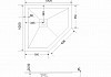 Поддон Grossman трапеция белый (100x100x2,5) Strong GR-S1100100D № 7