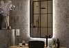 Зеркало настенное с подсветкой в ванную Teymi Solli Black Soft Line 60x100 LED сенсор на взмах T20234S T20234S № 7