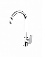 Превью фото Смеситель для кухни Bravat ELER c высоким поворотным изливом F7191238CP-RUS № 1