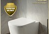 Унитаз подвесной безободковый с быстросъемным сиденьем микролифт Teymi Helmi PP T40312