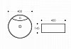 Комплект Teymi: Раковина Lina S D40 с полочкой + смеситель с лейкой Solli хром F01143 № 5