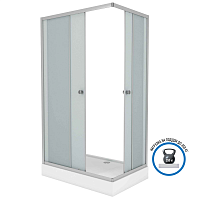 Превью фото Душевой уголок Niagara Eco NG-118-14Q 1100х800х1950 низкий поддон, стекло матовое 1181422Q № 1