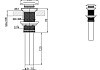 Донный клапан Bravat черный P6420BW-ENG № 2