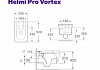 Комплект 3 в 1 инсталляция Grohe Rapid SL + Унитаз подвесной Teymi Helmi Pro Vortex + кнопка хром F17145lm № 13