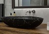 Раковина для ванной накладная Teymi Ellie 60 черный мрамор в комплекте донный клапан клик-клак черный F12695 № 18