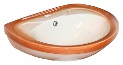 Превью фото Раковина Rosa Лира коричневый № 1