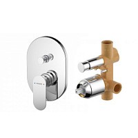 Превью фото Смеситель встраиваемый Bravat Gina F865CP-2-SET № 1