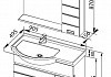 Комплект мебели для ванной Aquanet Доминика 90 белая L 176648 176648 № 14