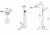 Душевая колонна с термостатическим смесителем для душа Bravat Waterfall F939114BM-A2-RUS № 2