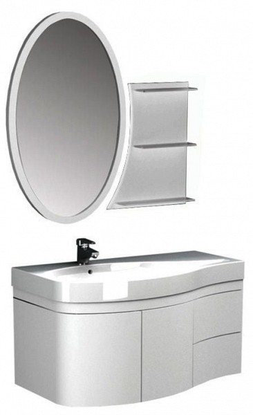 Комплект мебели для ванной Aquanet Опера 115 белая L 169414