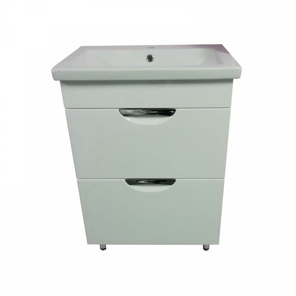 Тумба Loranto Стиль 60/2 Н Соло 600x850x435 напольная с раковиной Como 60