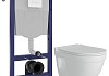 Комплект инсталляция Teymi Rapid SL с кнопкой GROHE белая + унитаз Vitra Pro F17624 № 19