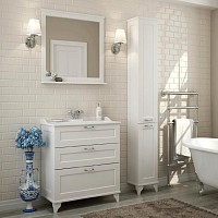 Превью фото Комплект мебели для ванной Акватон Леон 65Н дуб белый № 1