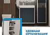 Пенал подвесной 35х140 универсальный Teymi Vinga цвет белый фасад синий моренго F18093 F18093 № 7