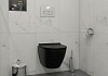 Инсталляция с унитазом комплект 5 в 1 Teymi унитаз подвесной безободковый торнадо черный Lina Pro Vortex Black кнопка хром F14959 № 4