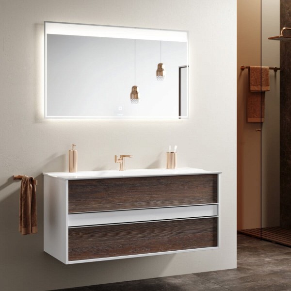 Комплект мебели для ванной Clarberg Evolution 120 крафт темный
