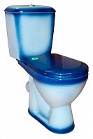 Превью фото Унитаз-компакт Rosa Лира синий Вн УнС10 № 1