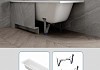 Комплект 2 в 1: Ванна стальная Teymi Lina 170х70 + ножки для стальной ванны универсальные F01435