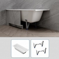 Превью фото Комплект 2 в 1: Ванна стальная Teymi Lina 170х70 + ножки для стальной ванны универсальные F01435 № 1