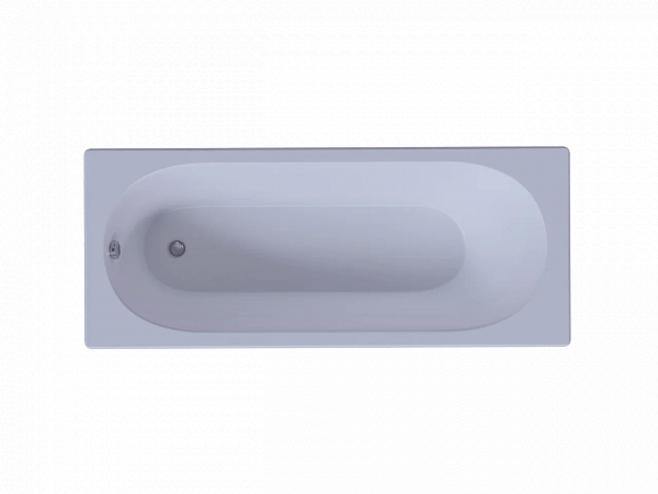 Ванна акриловая Акватек Оберон 160 пустая с фр.экр.(слив слева, вклеенный каркас) OBR160-0000020