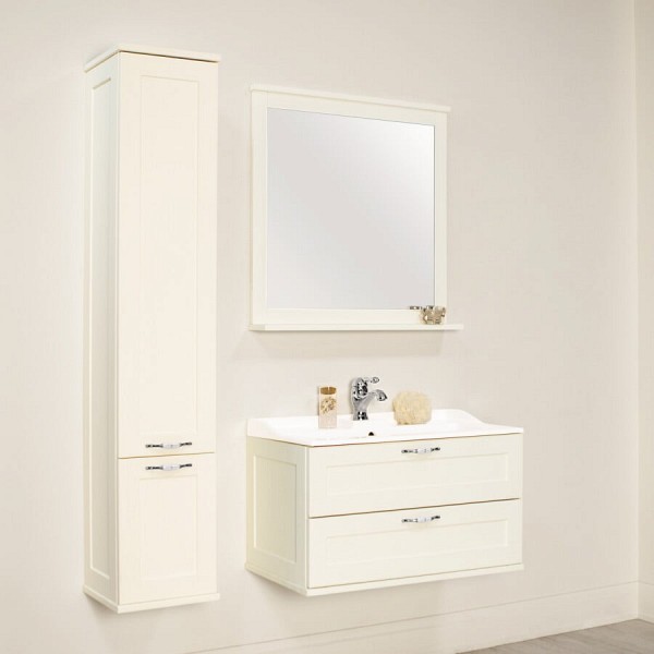 Комплект мебели для ванной Акватон Леон 80 дуб белый