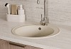 Мойка для кухни D48 круглая бежевая матовая Teymi Lina Smart T120106 № 3