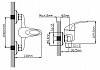 Смеситель на душ Cronwil CD040-20 картридж 40 мм, хром № 2