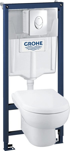 Комплект Grohe Solido 39191000 Унитаз подвесной + инсталляция + кнопка