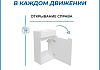 Тумба подвесная с раковиной для ванной 40 см Teymi Бьёрке фасад белый волна раковина Vitra 40 левая F18287 № 13