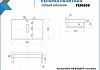 Столешница под раковину керамогранитная 80 см Teymi Helmi цвет серый мрамор T150208 T150208 № 10