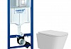 Комплект 3 в 1 инсталляция Grohe Rapid SL + Унитаз подвесной Teymi Helmi Pro Vortex + кнопка хром F17145lm № 14