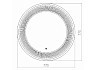 Зеркало Azario Марс D770 LED, LED-подсветка, сенсорный выключатель ФР-00000939 № 3