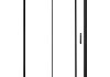 Душевое ограждение AZARIO 1200х800х2000, БЕЗ ПОДДОНА, открывание налево, черный профиль