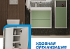 Пенал подвесной 35х140 универсальный Teymi Vinga цвет белый фасад фисташка F18089 F18089 № 7