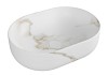 Раковина для ванной накладная Teymi Solli 48 artceramic цвет мрамор белый матовый T50386 № 6