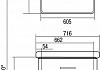 Тумба с раковиной Акватон Америна 70 чёрная 1A1376K1AM950 № 5