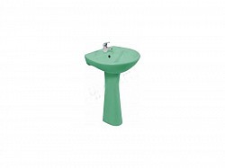 Превью фото Раковина Santeri Версия с переливом крап салат 131115S0211B0 № 1