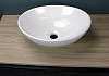 Комплект Teymi 3 в 1 для ванной: раковина Lori 40 накладная + выпуск Teymi без перелива белый + сифон черный матовый F07490 № 5