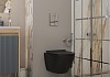 Комплект 3 в 1 инсталляция Grohe Rapid SL + Унитаз подвесной Teymi Lina Pro Vortex Black + кнопка хром F18123 № 17