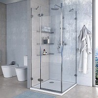 Превью фото Душевой уголок Акватон Lax L квадратный 90х90 см 1AX017SSXX000 № 1