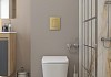 Комплект инсталляция Teymi Rapid SL с кнопкой GROHE золото матовое + унитаз Helmi Pro F17868 № 16