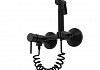 Смеситель с гигиеническим душем черный матовый Teymi Martta T10269 № 9